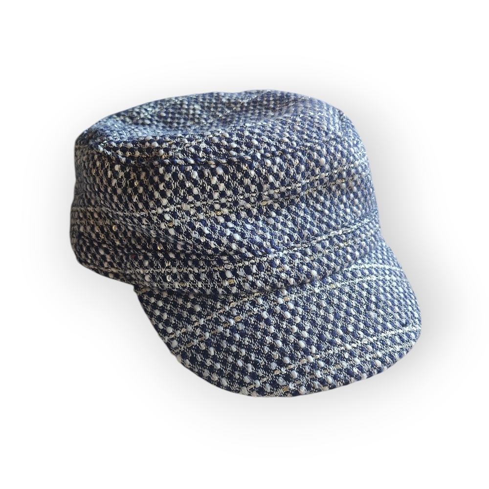 Collection Eighteen Blue and‎ White Checkered Cap